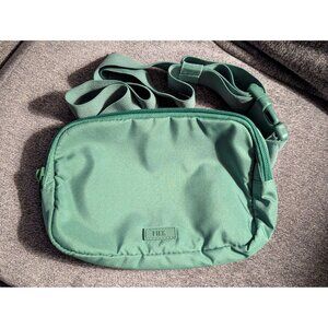 Green PINK Adjustable Strap Crossbody Bag With Zippered Compartments For Everyda